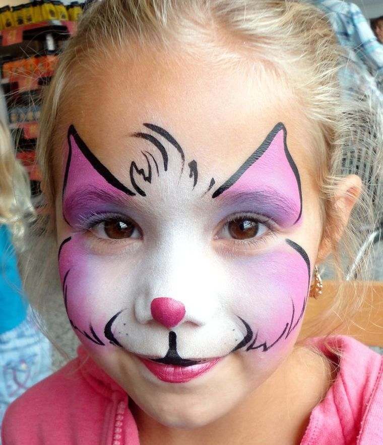 maquillage halloween fille chat-facile