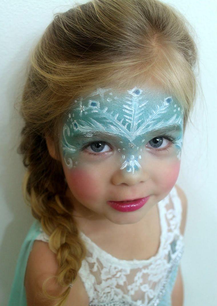 maquillage halloween fille reine-des-neiges-modele
