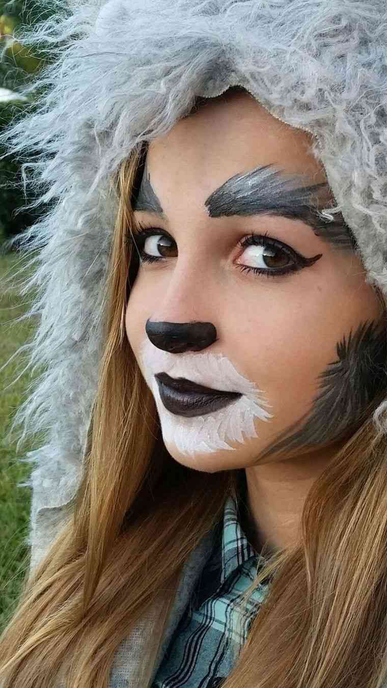 maquillage-halloween-pour-fille-loup