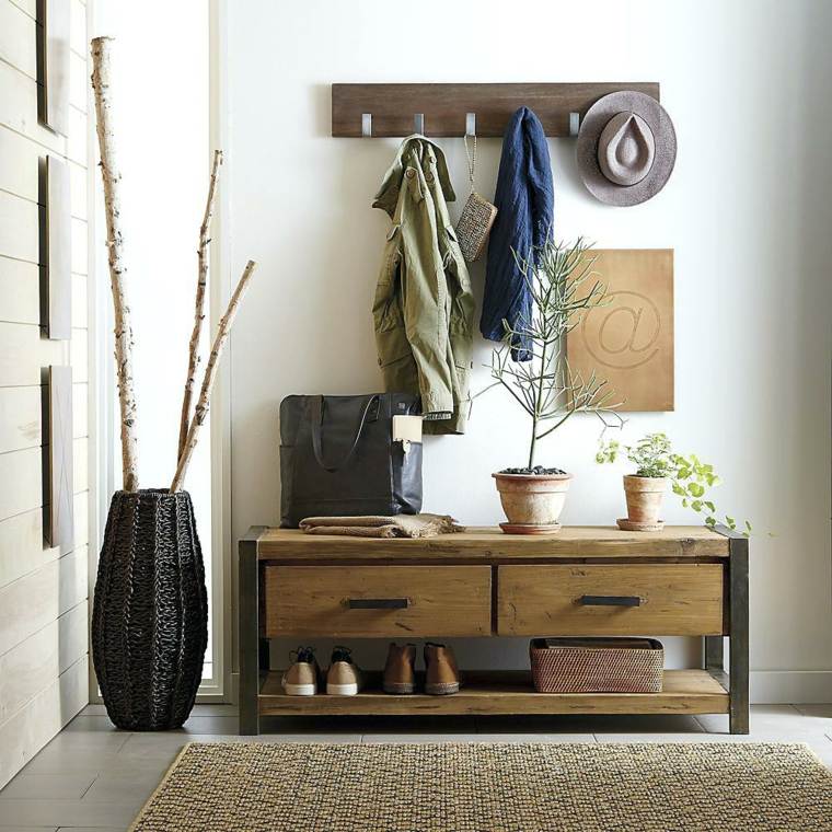 miroir entrée cozy-meuble-tiroirs-crochets-vase-grand