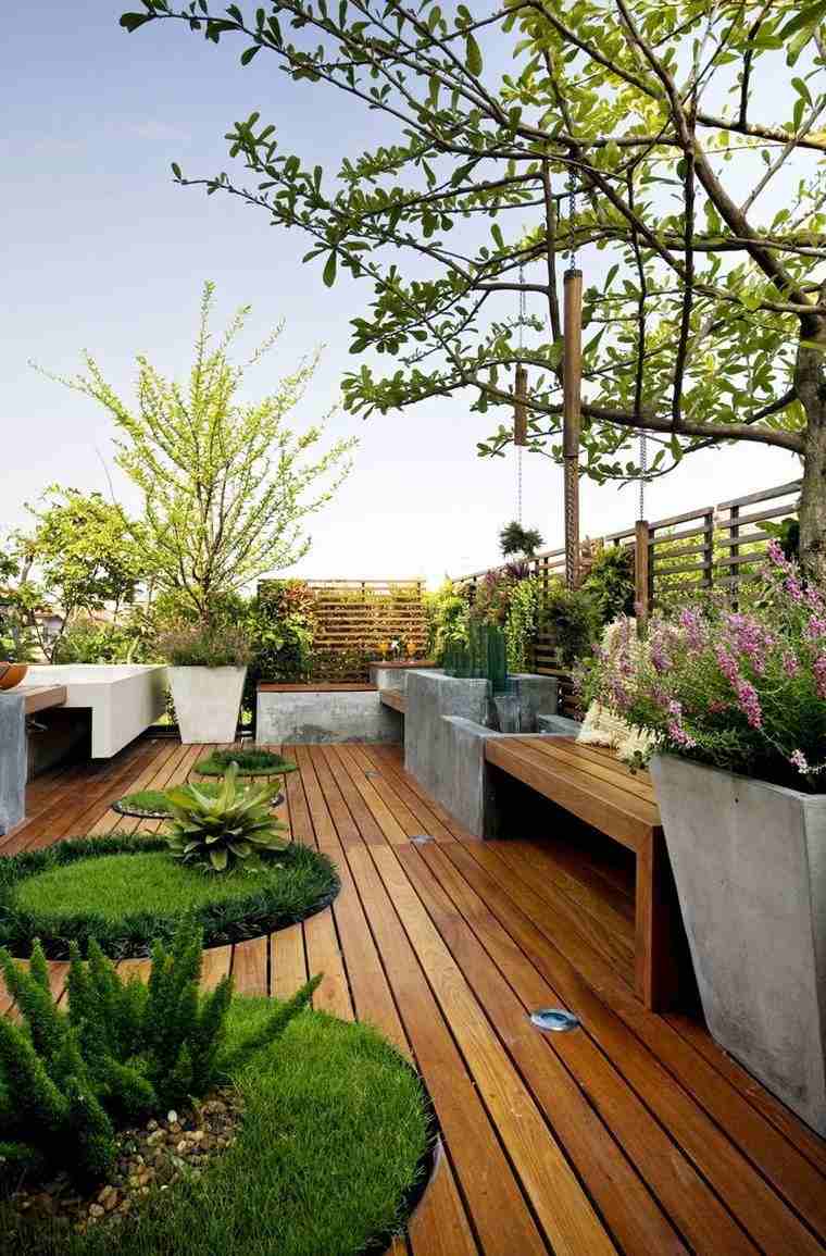 pinterest déco jardin decking-bois-revetement-de-sol-terrasse-moderne