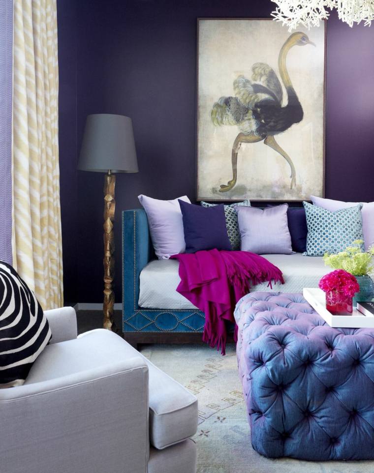 violet lilas-bleu-nuances-combinaison-salon