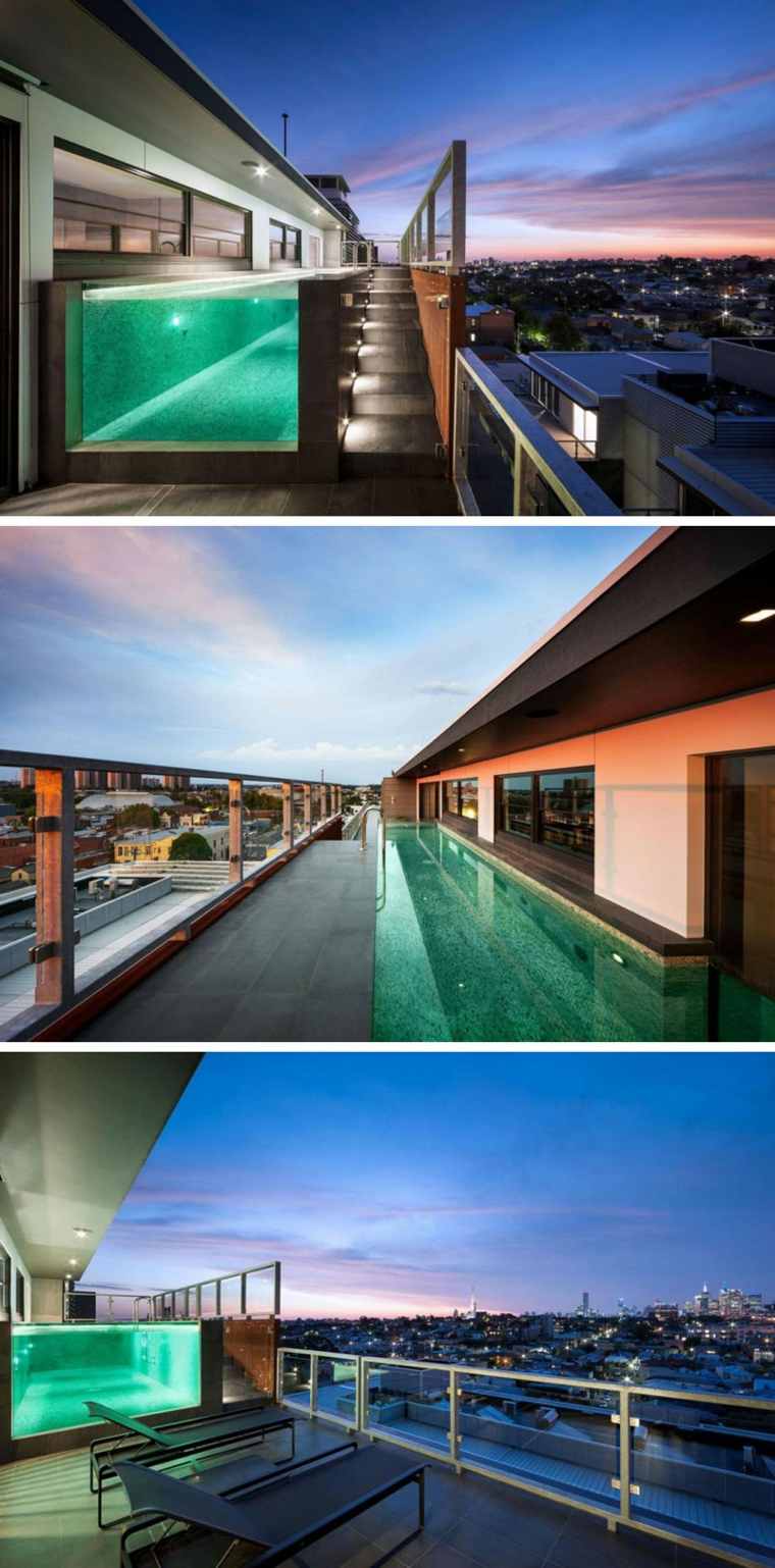 appartement dernier etage terrasse-piscine-exterieure-melbourne-australie