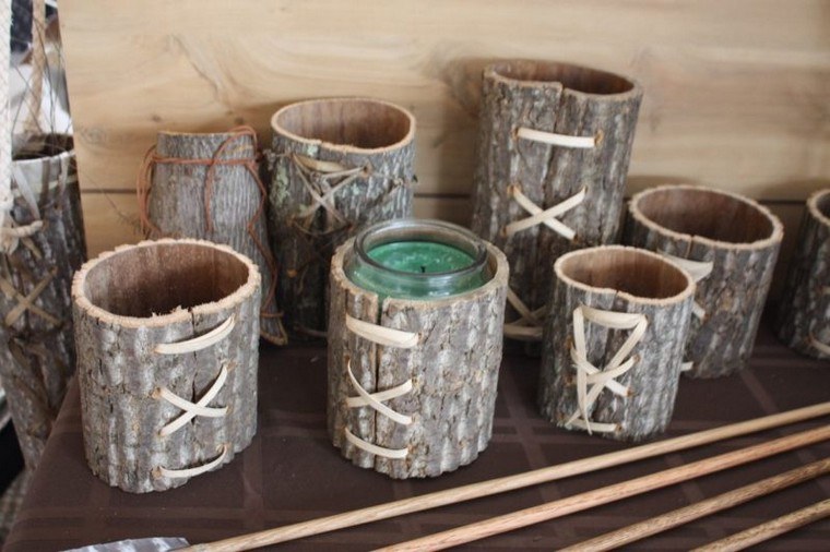 design organique bougeoir bois rustique design artisanal 