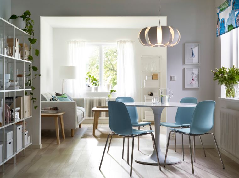 couleur-bleu-meuble-deco-coin-repas-petit-espace-scandinave