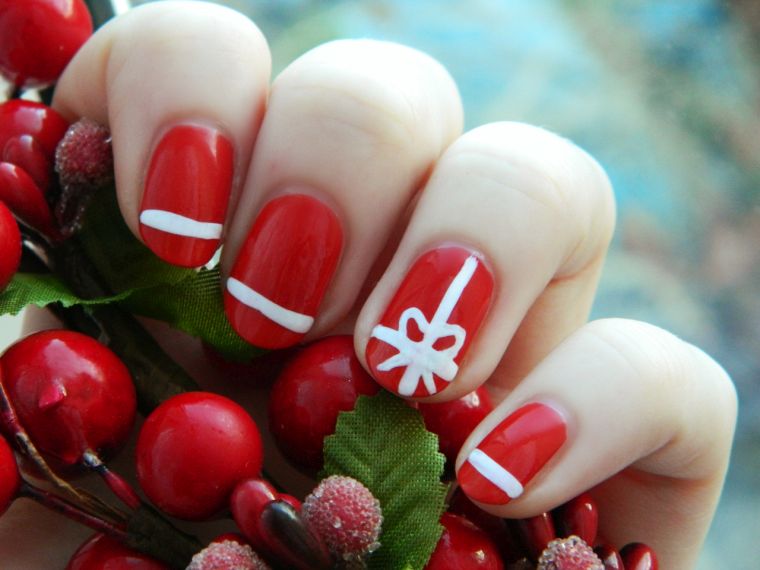 deco-ongles-pour-noel-rouge-blanc