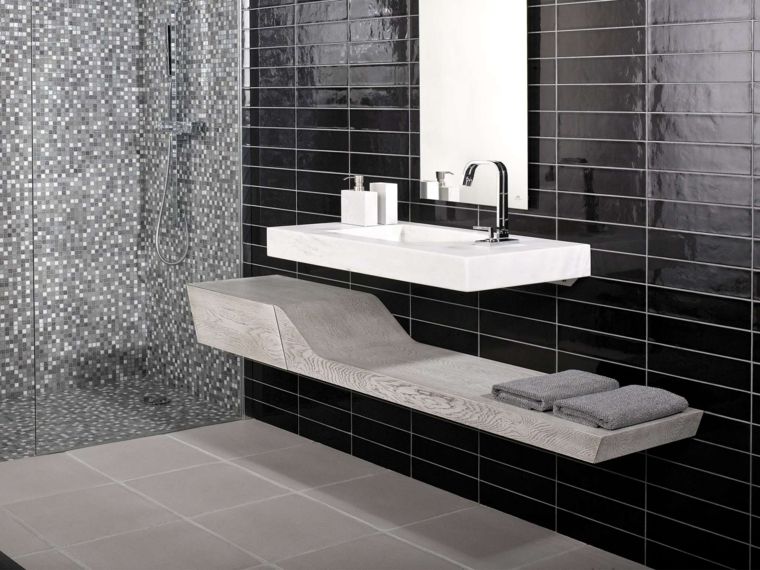 faïence salle de bain tendance-carrelage-mosaique-idees