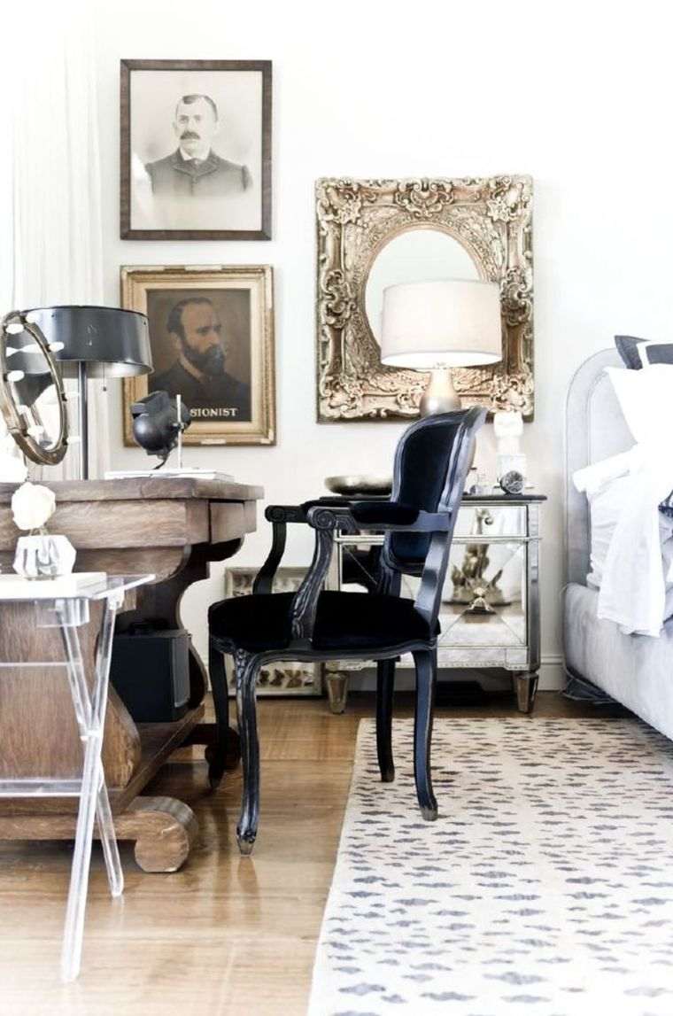 fauteuil baroque coin-bureau-decoration-chambre