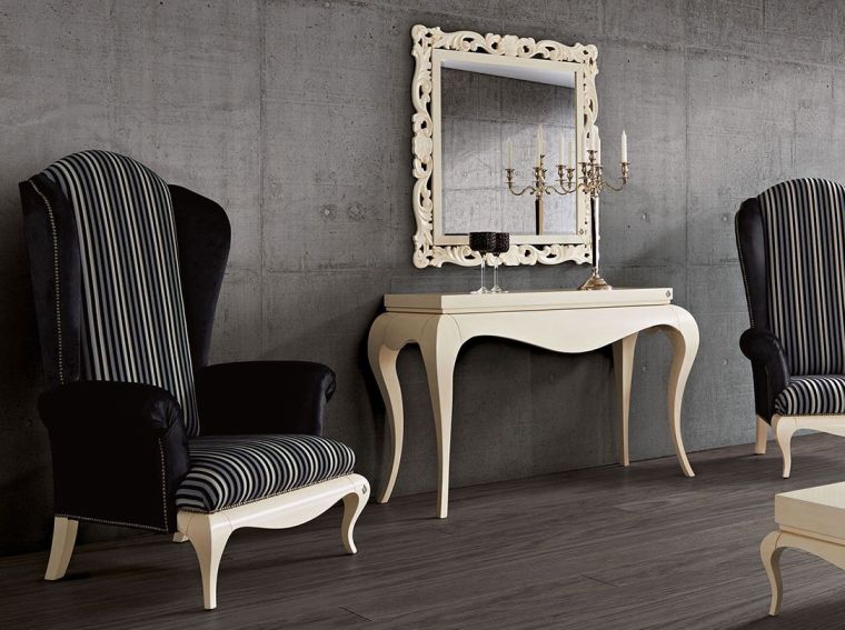 fauteuil baroque miroir-console-moderne-deco