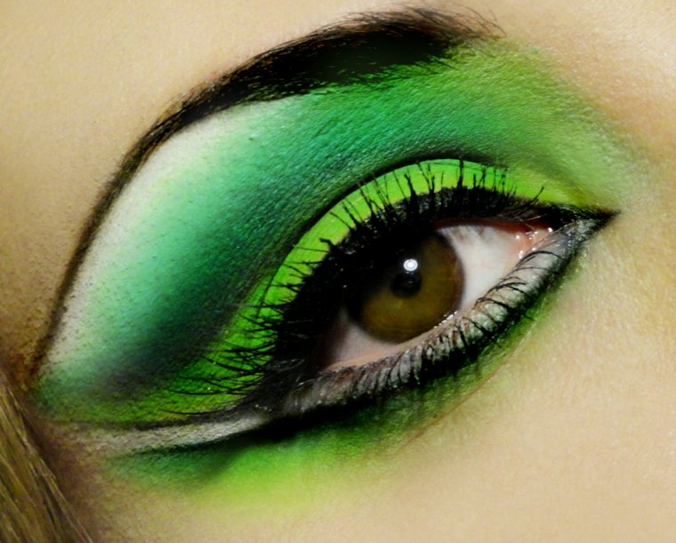 maquillage yeux verts vert-nuances