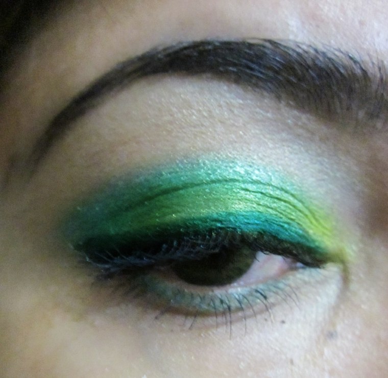 maquillage yeux verts vert-tons-differents