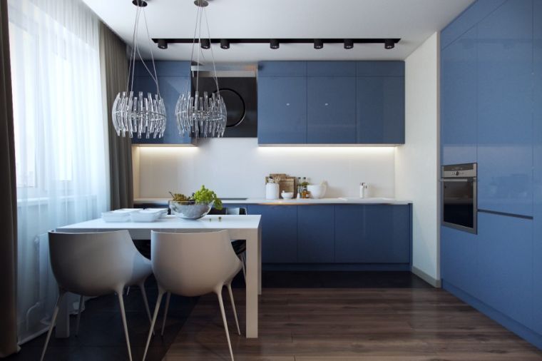 meuble-cuisine-bleu-placards-design-moderne
