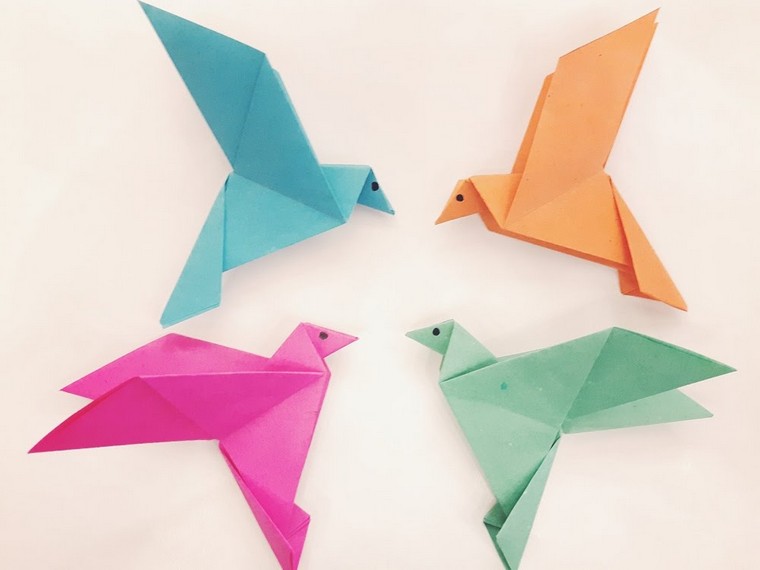 origami débutant oiseau idée origami facile 