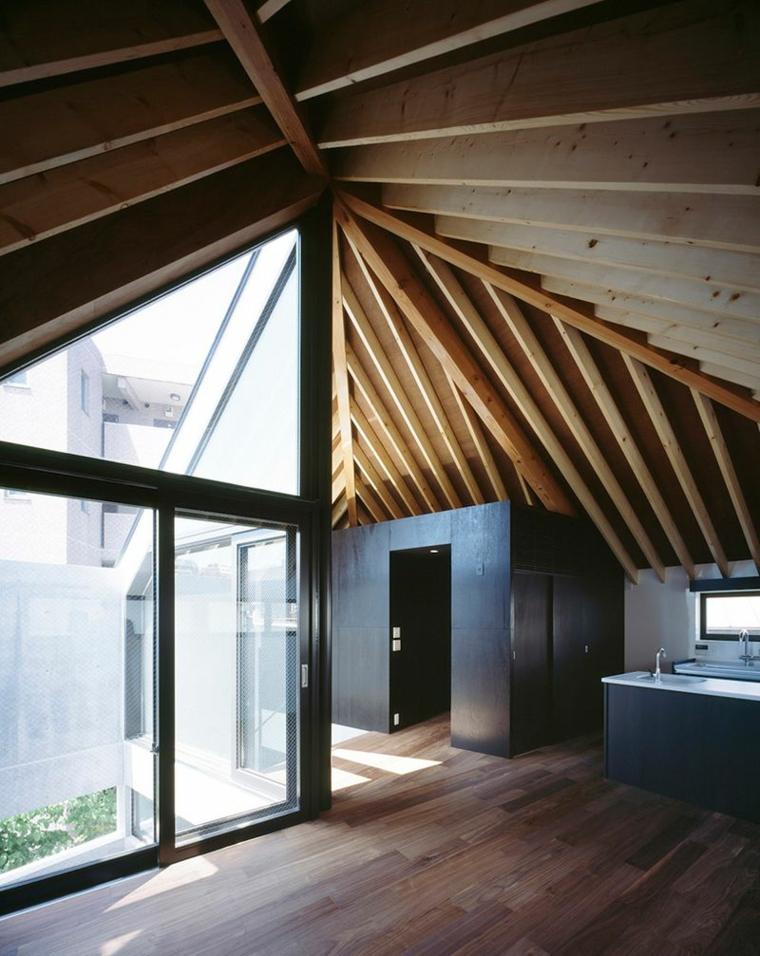 chambre mansardée apollo-architects-and-associates-concrete-hat-house-tokyo-japan