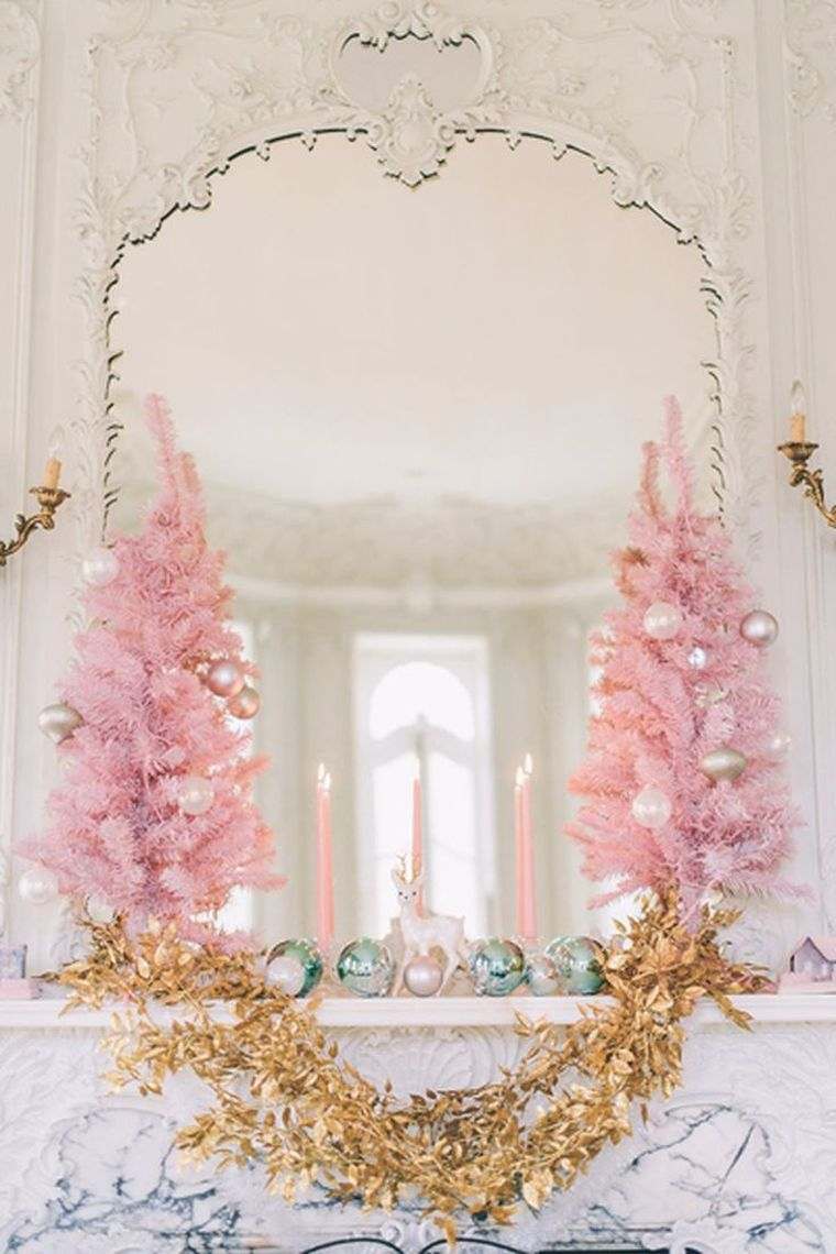 deco-pour-noel-glamour-rose-or-blanc