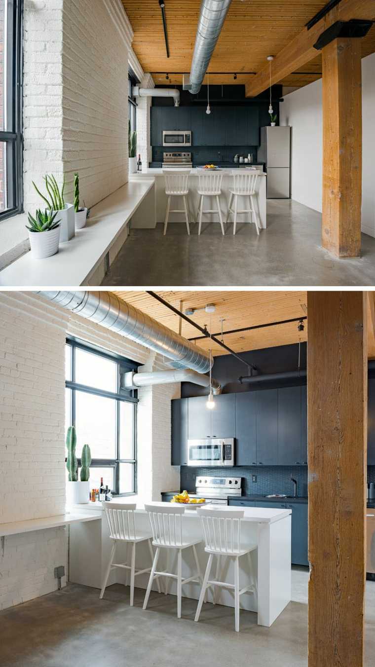 lit petit espace appartement-design-gain-place-cuisine