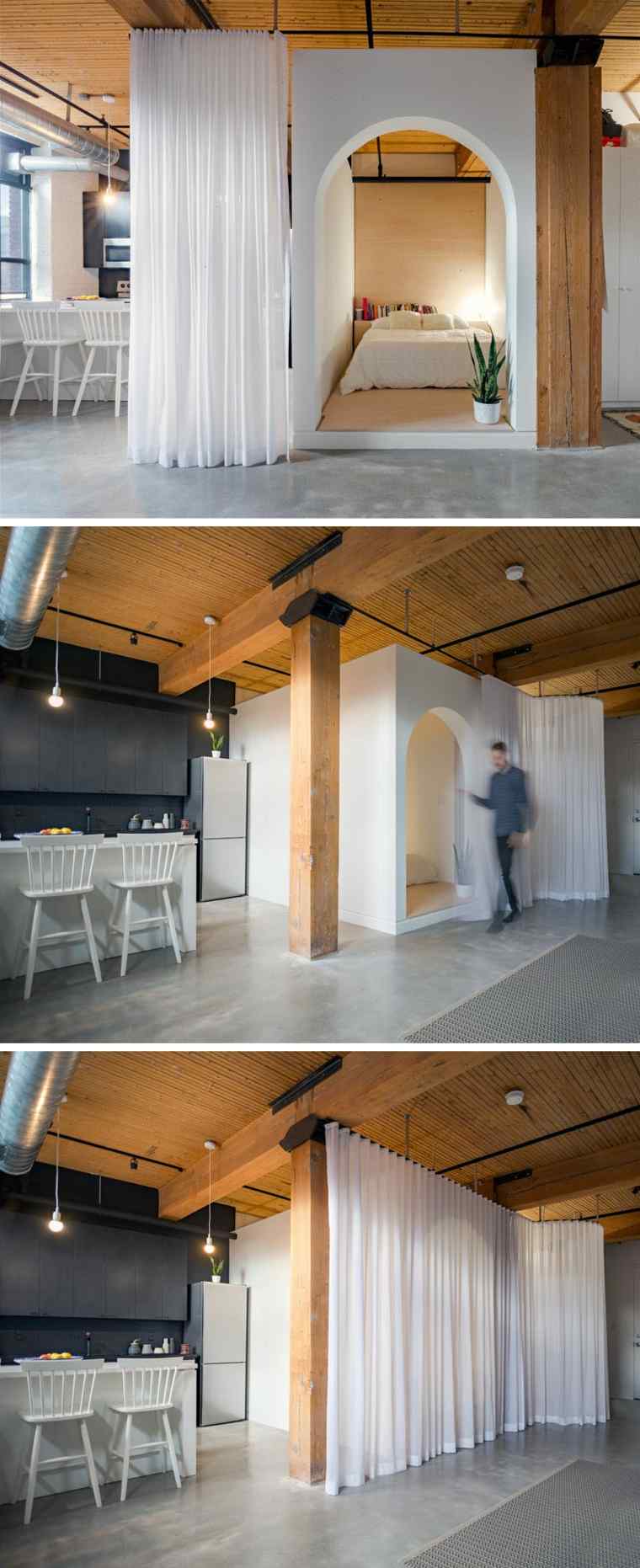 lit petit espace appartement-design-gain-place-vue-ensemble