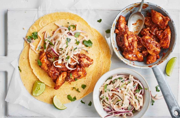 recette-mexicaine-tortilla-poulet-coreen