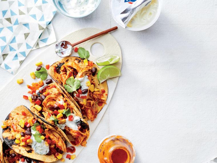 Tacos recette-poulet-haricots-ingredients-idee