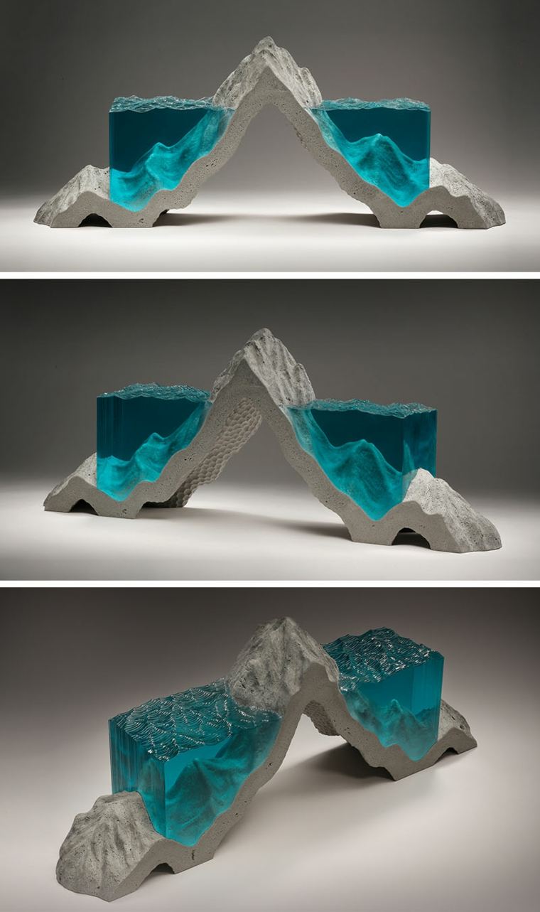 sculpture en verre beton-ben-young-fracture