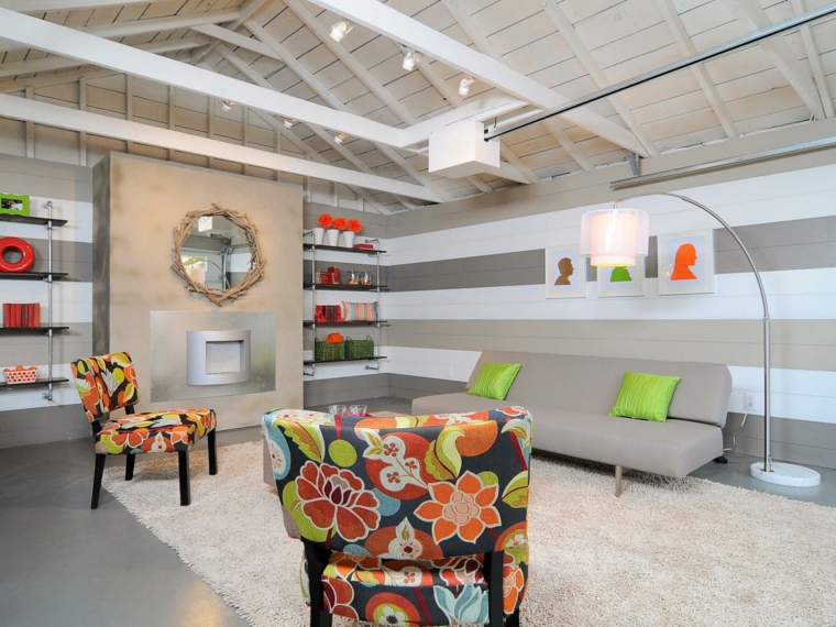 transformer garage en studio minimalisme-couleurs