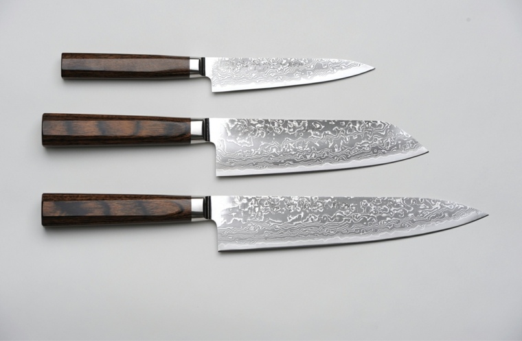 couteau japonais lame-damascus