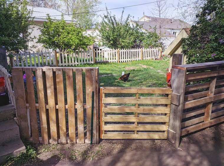 clôture de jardin pas cher diy bois palette récup