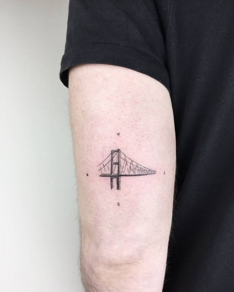 petit-tatouage-bras-minimaliste-architecture