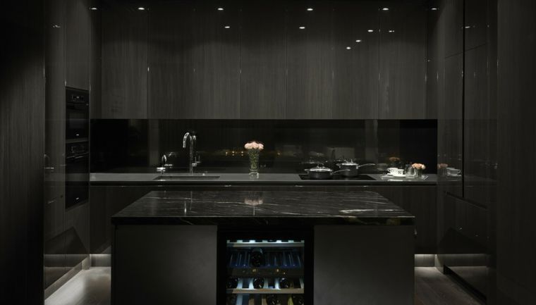 plan-de-travail-granit-noir-cuisine-design-moderne