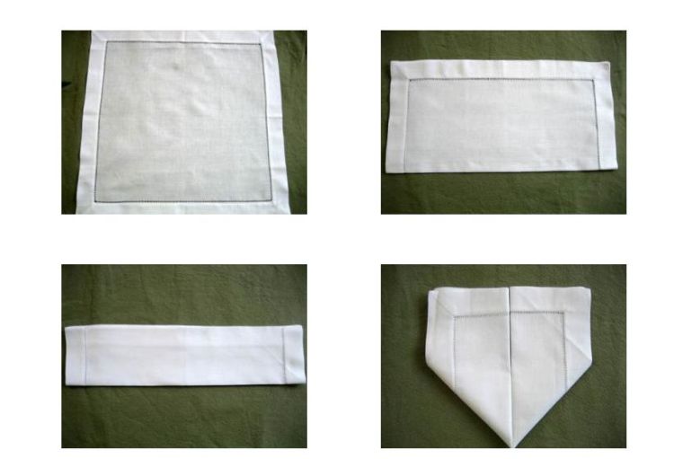 pliage serviette tissu-facile-coeur-st-valentin-deco-table