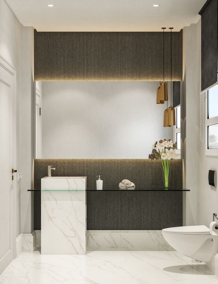 salle-de-bain-marbre-petit-vasque-deco-etagere-verre-design-minimaliste