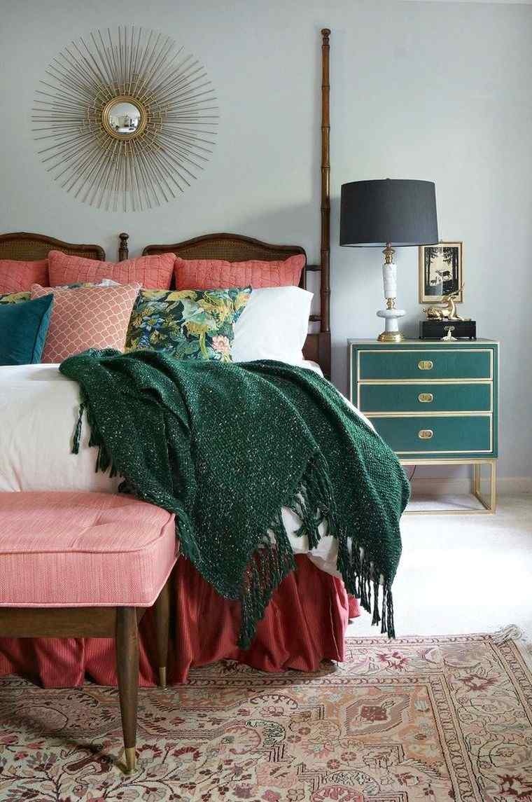 turquoise-deco-chambre-a-coucher-adulte-accessoires-textiles