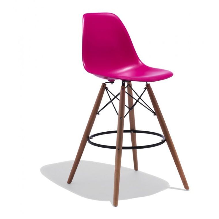 chaise de bar design siege-rose-moderne-deco-cuisine