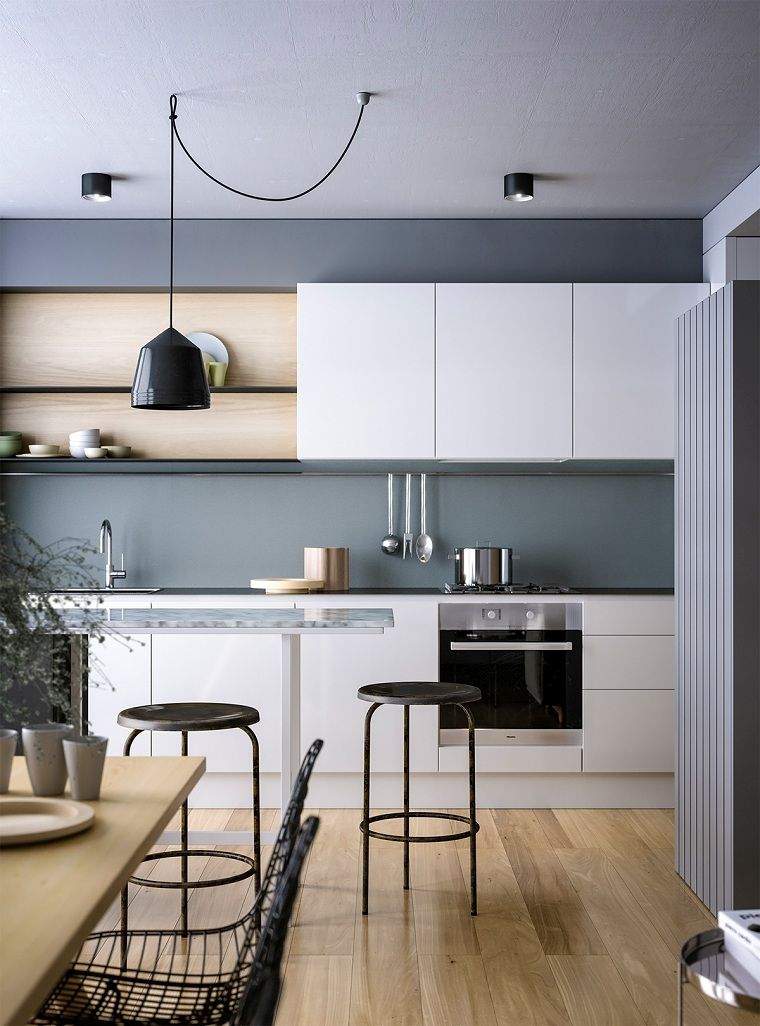 cuisines-contemporaines-design-interieur-idee-agencement-mobilier-blanc-gris