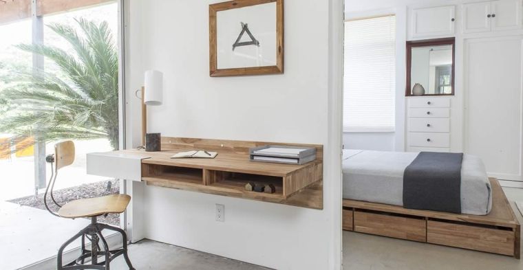 idee-meuble-bureau-petit-espace-bois-etageres-d'angle