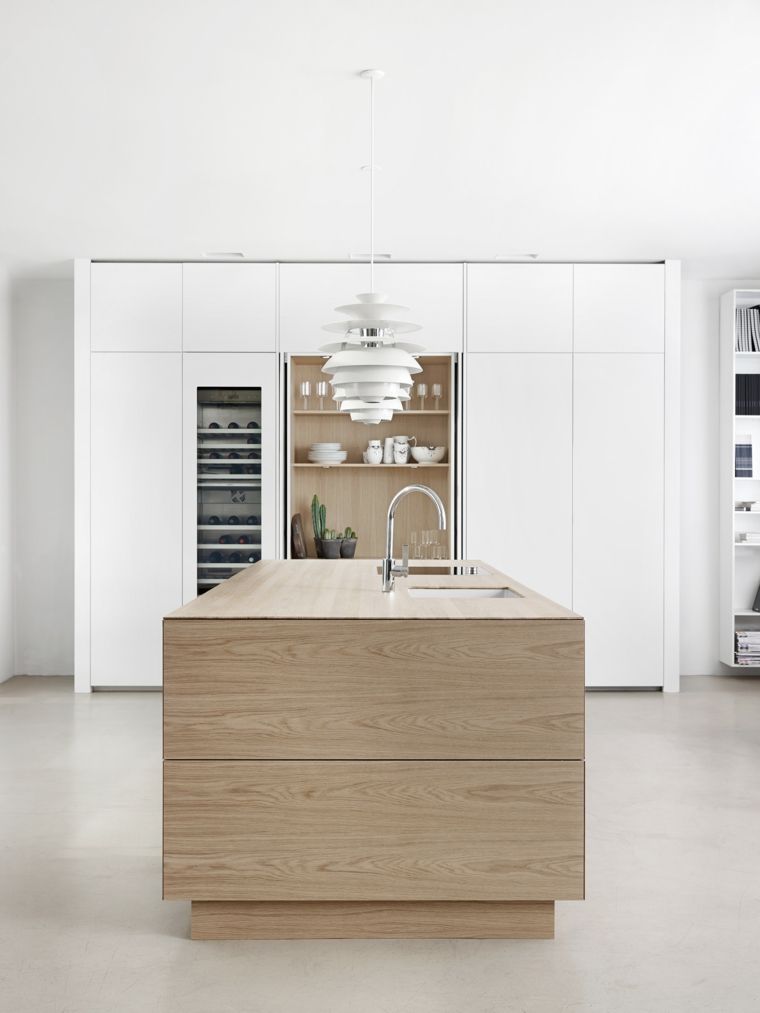 mobilier-cuisine-style-contemporain-blanc-et-bois-agencement-idees