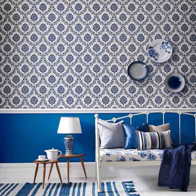 papier-peint-blanc-bleu-salon-salle-a-manger-tapisserie-murale-design