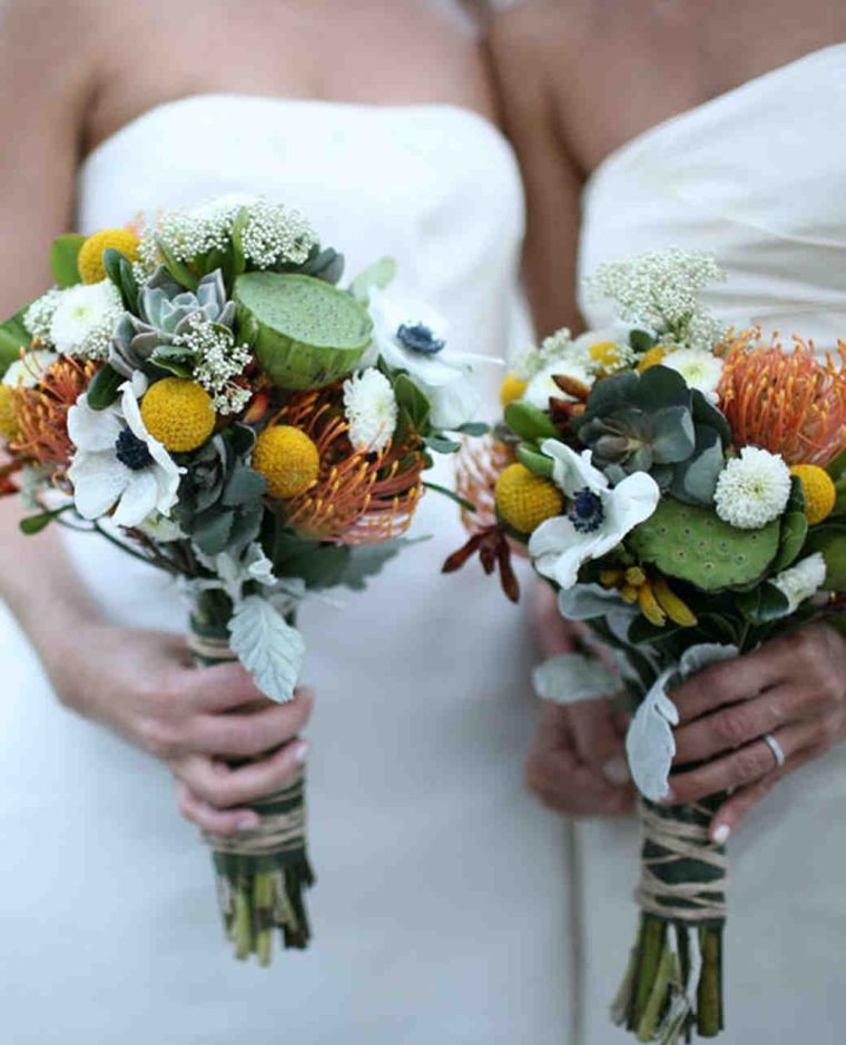 petit-bouquet-mariage-demoiselles-d'honneur-plantes-succulentes