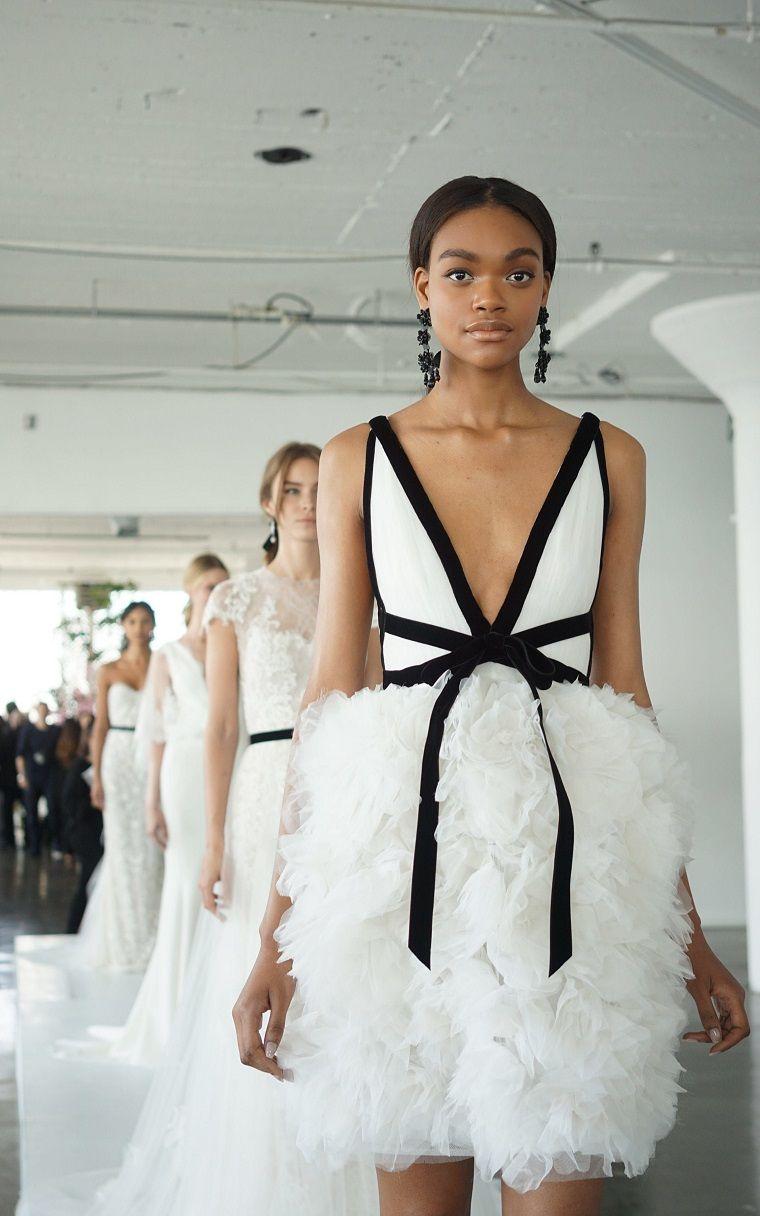 robe de mariée 2018 modele-long-couleur-blanche