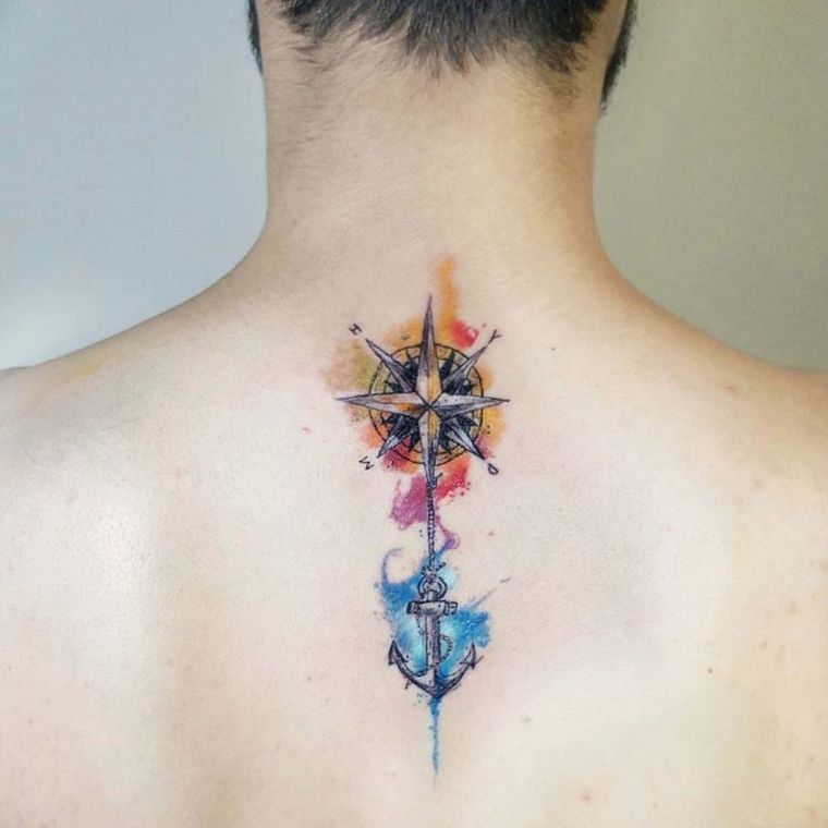 tatouage-ancre-theme-marin-couleurs-modele