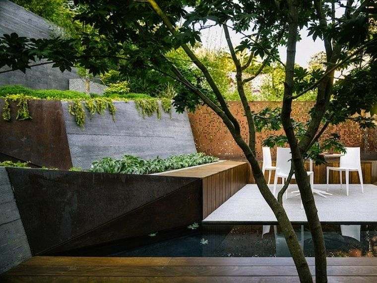 acier-corten-cloture-de-jardin-terrasse-moderne