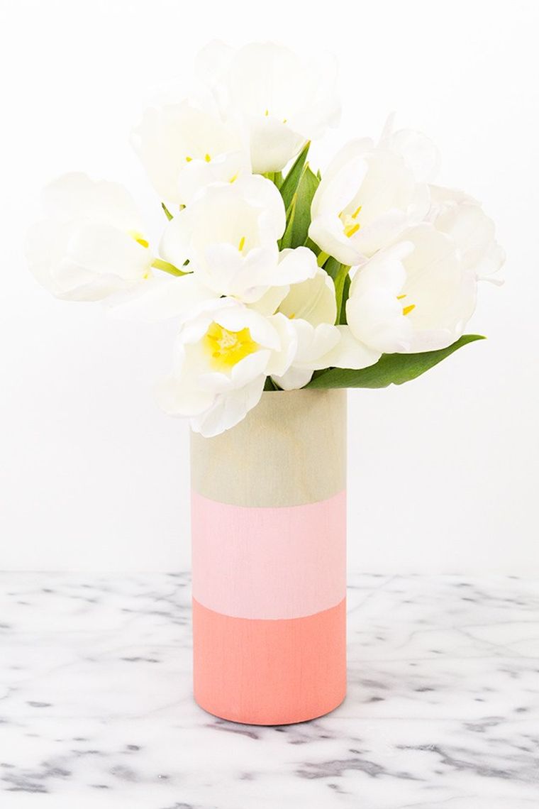 deco-de-table-printemps-vase-color-blocking