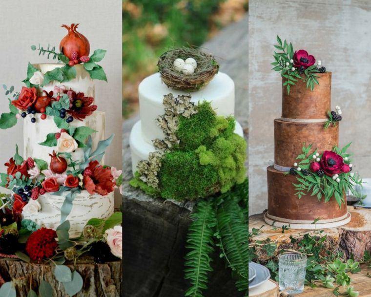 décoration gâteau mariage original-idee-theme-nature