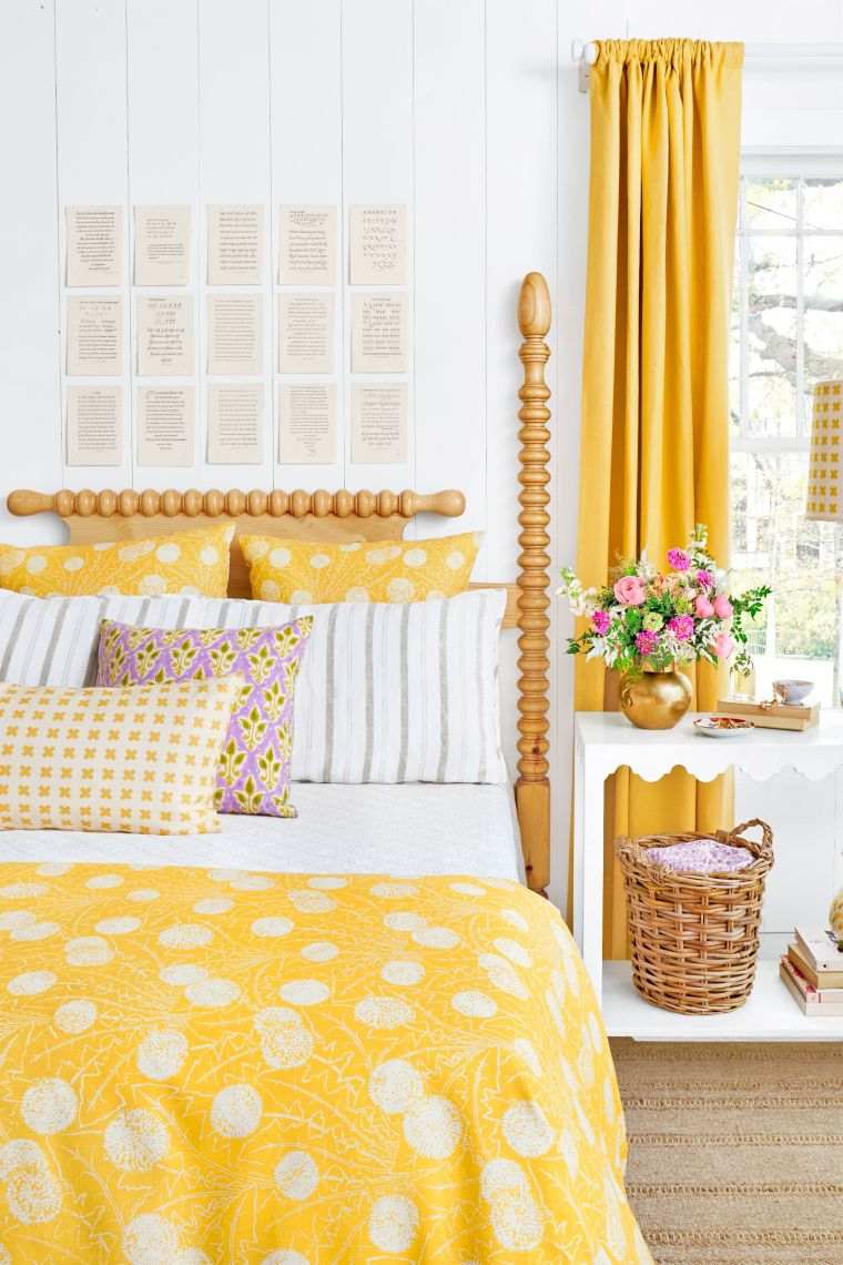 decoration-printemps-chambre-a-coucher-textiles-idees