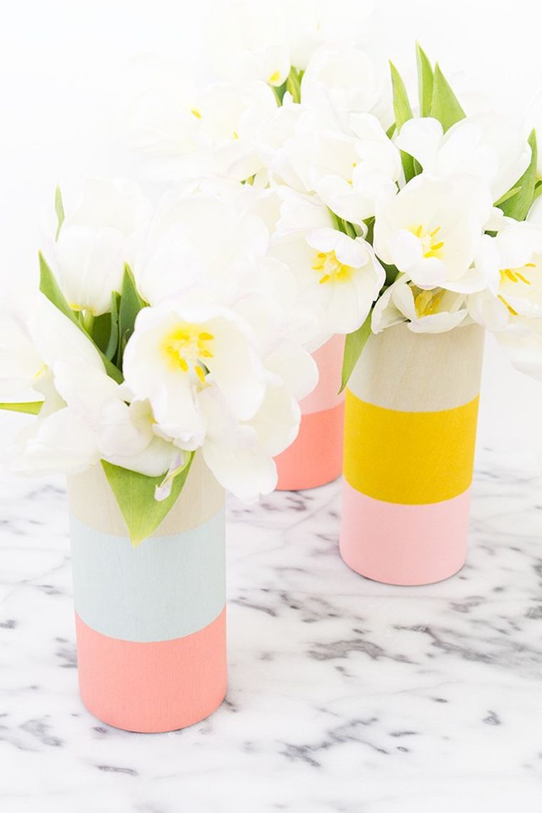 decoration-printemps-diy-vase-color-block