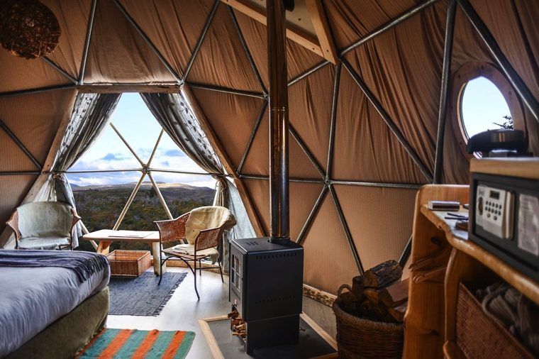 eco camping dome-interieur