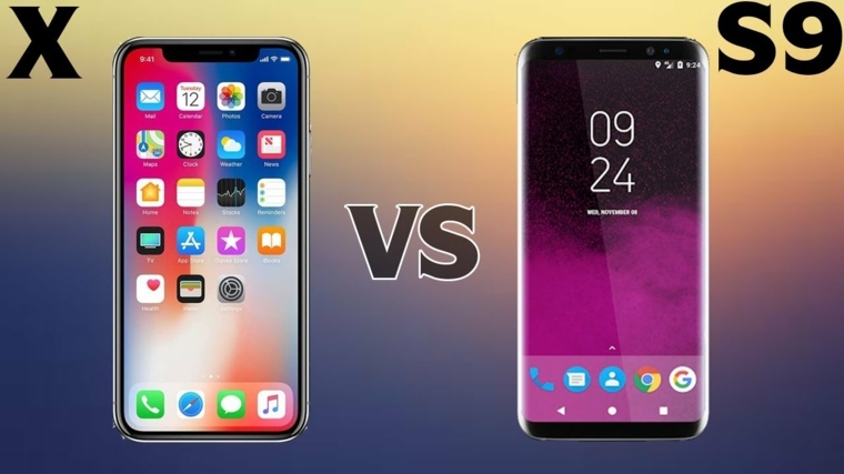 galaxy S9 vs-iPhone-X-bataille-concurrencielle