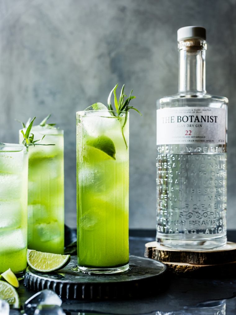 gin tonic cocktail-citron-vert