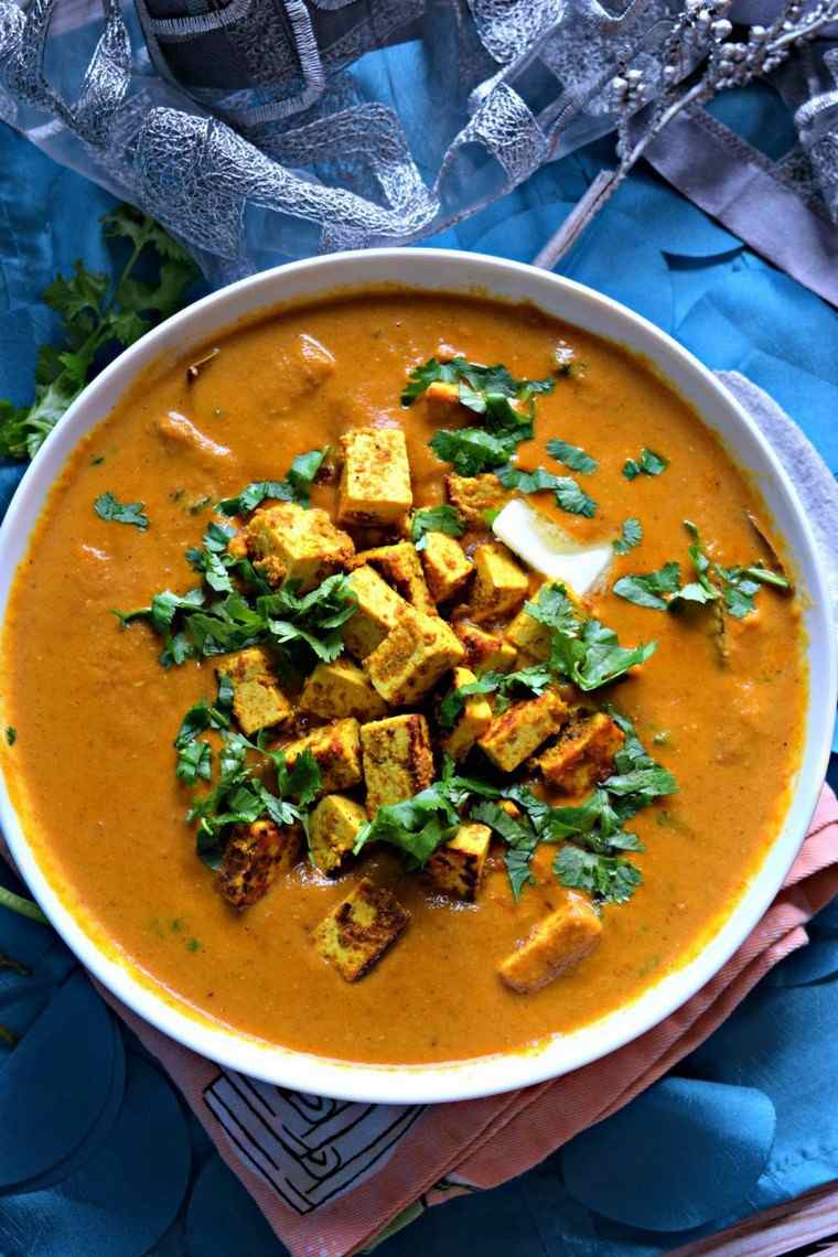 recette tofu vegan plat indien idée cuisine 