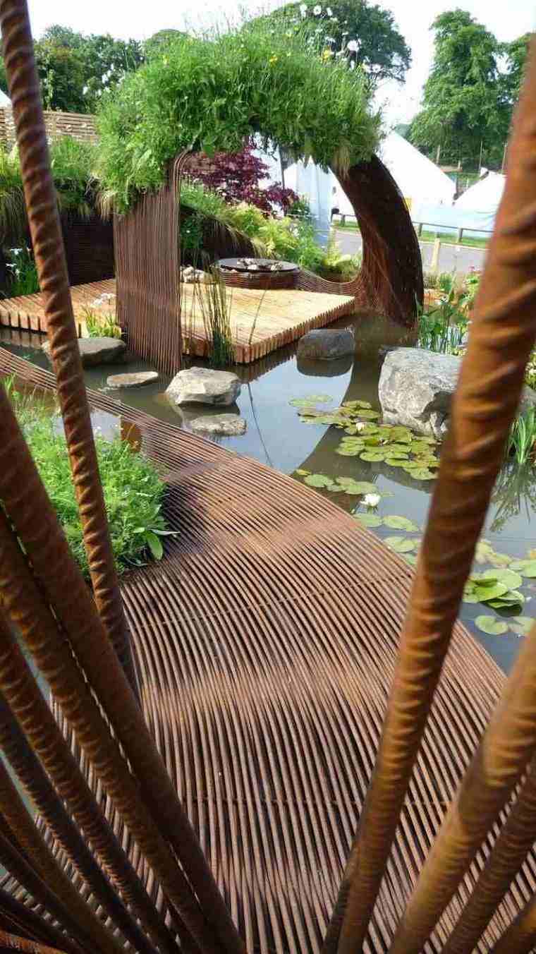 sculpture-acier-corten-design-deco-bassin-de-jardin-naturel